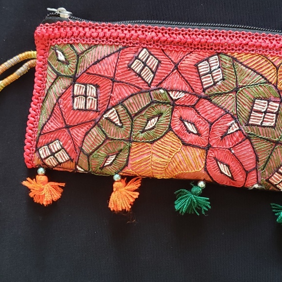 Embroidered Clutch Bag - Picture 1 of 4